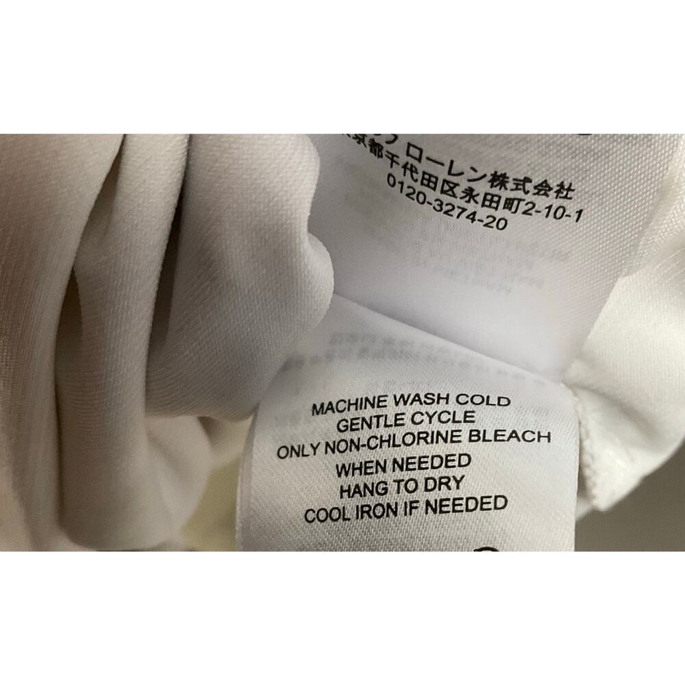 LAUREN RALPH LAUREN Dress Ruched Sleeveless White Black Floral Print sz 6 8P - Picture 12 of 16